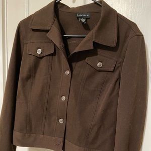 Rafaella BROWN CROPPED JACKET